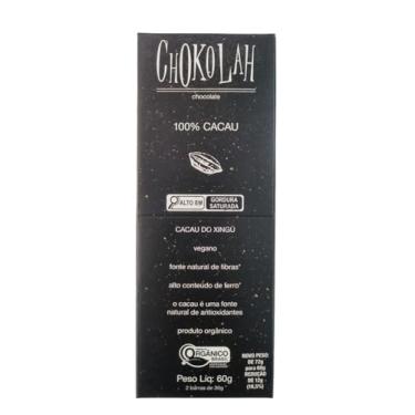 Imagem de Chocolate 100% Cacau Zero Açúcar Orgânico CHoKolaH 60g