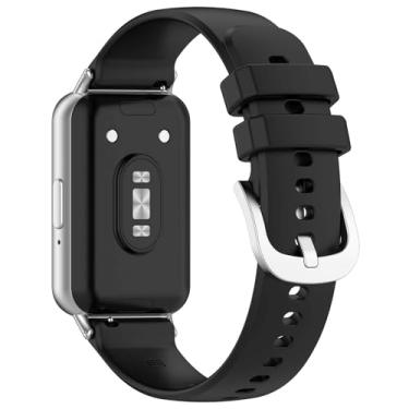 Imagem de Pulseira Silicone Classica LTIMPORTS, compativel com Galaxy Fit 3 Sm-R390 (Preto)