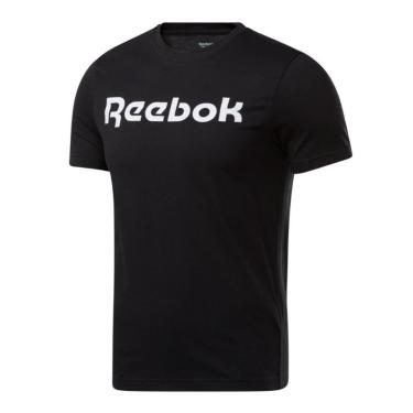 Imagem de Camiseta Reebok Linear Tee Preta Masculina-Masculino
