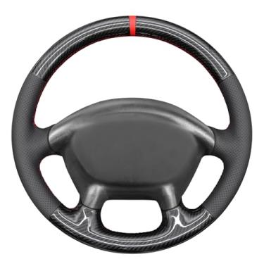 Imagem de MEWANT Capa de volante de couro costurado à mão para Chevrolet (Chevy) Corvette C5 1997-2004 Acessórios de volante para Chevrolet (Chevy) Corvette C5