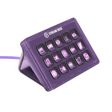 Imagem de Elgato Stream Deck MK.2 Atomic Purple (Edição Limitada) – Controle de estúdio, 15 teclas macro, aciona ações em aplicativos e softwares como OBS, Twitch, YouTube e muito mais, funciona com Mac e PC