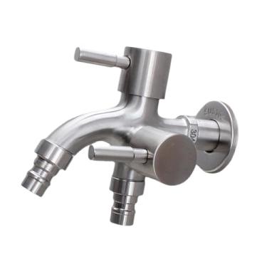 Imagem de Generic de água para Máquina de Lavar Roupa, de água para Cozinha, de aço Inoxidável para Banheiro para Jardim E, Boca de ponta dupla