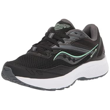 Imagem de Saucony Cohesion 15 Tênis de corrida feminino, Preto/Prado, 7.5 Wide