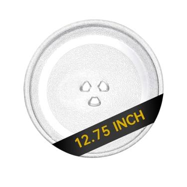 Imagem de Rotaglass Placa giratória de vidro para micro-ondas de 32,4 cm, placa de vidro de substituição para bandeja de micro-ondas de 33 cm, bandeja de vidro de substituição para LG, GE, Magic Chef, Hotpoint,