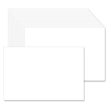 Imagem de 4 x 6 cartões brancos em branco (conjunto de 100) – cartolina grossa e pesada para cartões postais, convites de papel fotográfico, saudação, nota, agradecimento, cartões de índice – simples para