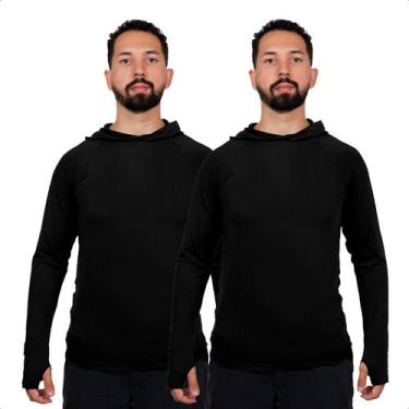Imagem de Kit 2 Camisa Blusa Térmica Segunda Pele Masculina Frio Uv50+ - USUP, P