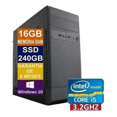Imagem de Pc Computador Cpu Core I5 3470 Ssd 240gb + 16gb Memória Ram - intel 