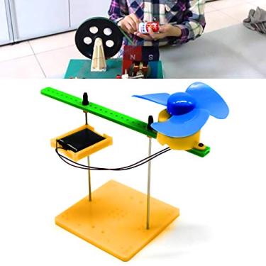 Imagem de Kit de Experimento de Física Solar, Ventilador de Geração de Gerador Solar, Ventilador de Motor DC Kit de Dispositivo de Circuito de Motor de Física DIY, Brinquedo Científico,