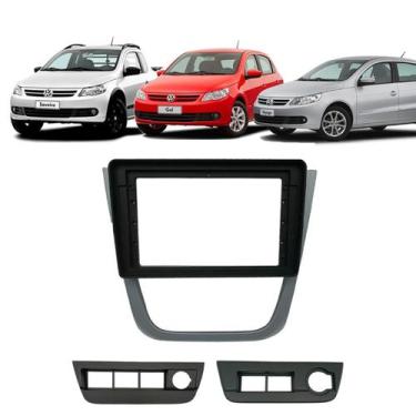 Imagem de Moldura Painel Gol G5 2008 2009 2010 2011 2012 9 Pol MP5 DVD - Ecarfra