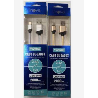 Imagem de Cabo Carregador De Dados Usb Typo-c  Inova 2 Metros