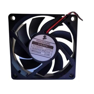Imagem de Cooler Ventilador 70x70x15mm 12v Inversor Cfw500 Weg - 5+, Preto
