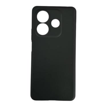 Imagem de Capa Silicone Aveludada Forro Microfibra para Xiaomi Redmi Note 14 (Preto)