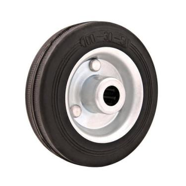 Imagem de Roda De Borracha 6 Leve 130kg Eixo Rolamento Rolete 20mm Nú - Vonder