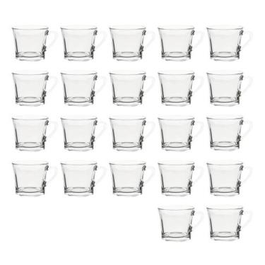 Imagem de 22 Xícaras De Chá 165ml Vidro Praticasa Transparente, XÍCARAS