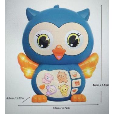 Imagem de Teclado Musical Infantil com Bichinho Coruja Brinquedo de Criança Educ