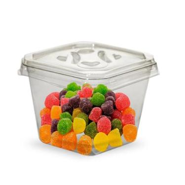 Imagem de Embalagem Descartável Quadrada Sobremesa 250Ml - Pp