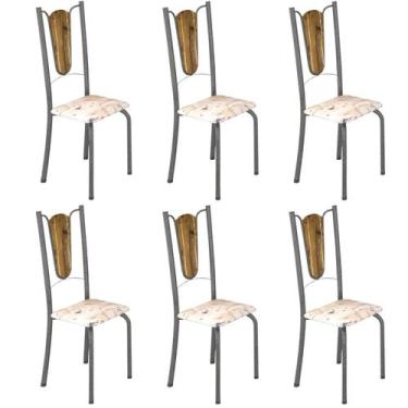 Imagem de Kit 6 Cadeiras Tubulares Júlia - Soma Móveis
