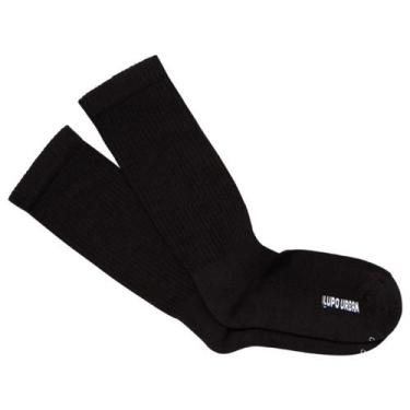 Imagem de Meia Cano Longo Urban Colors 16300-004 Lupo, M - 34 Ao 38, Preto