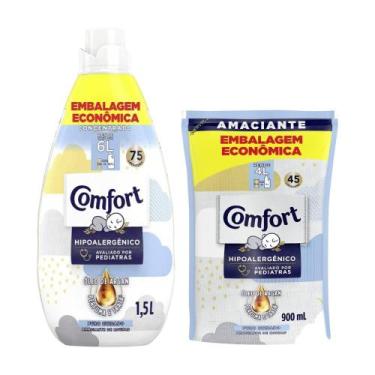 Imagem de Kit Amaciante Comfort Concentrado Puro Cuidado Intense 1,5l + Refil 90