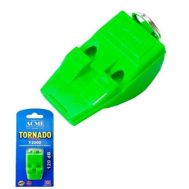 Imagem de Apito Futebol Acme Tornado 2000 com Cordão Envio Rápido, Verde