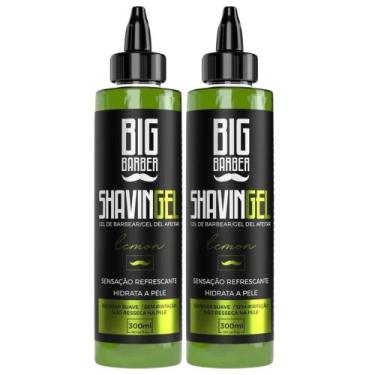 Imagem de Kit 2 Shaving Gel Barbear Bisnaga 300ml Lemon - Atacado Sul Barber