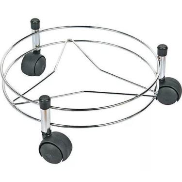 Imagem de Suporte Para Botijão Aço Cromado Niquelart