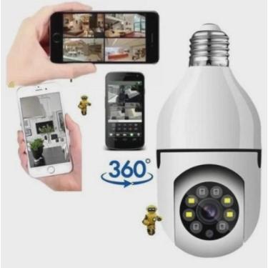 Imagem de Câmera Segurança Lâmpada Ip Visão Noturna e Sensor de Movimento - shr