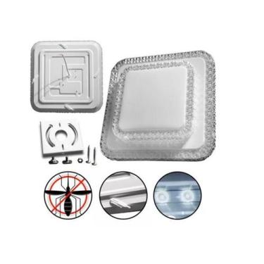 Imagem de Plafon Lustre Led Cristal Duplo Quadrado Luminaria Sobrepor  - AAATOP