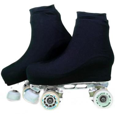 Imagem de Polaina Cobre Botas Capa Para Patins Preta - PATINASHOW, G