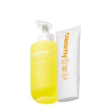 Imagem de Kit Creamy Skincare Limpador Glicerinado e Watery Lotion FPS 60 (2 pro