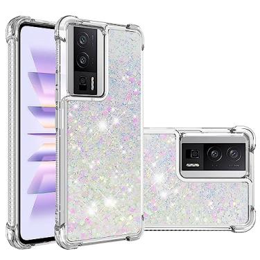 Imagem de Monwutong Capa de telefone de ajuste fino para Xiaomi Poco F5 Pro 5G, capa para Redmi K60, glitter líquido efeito areia movediça silicone macio TPU capa moderna para meninas para Poco F5 PRO/Redmi