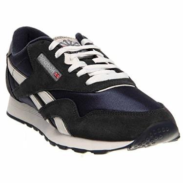 Imagem de Reebok Tênis masculino clássico de nylon, Team Navy/Platinum2, 36