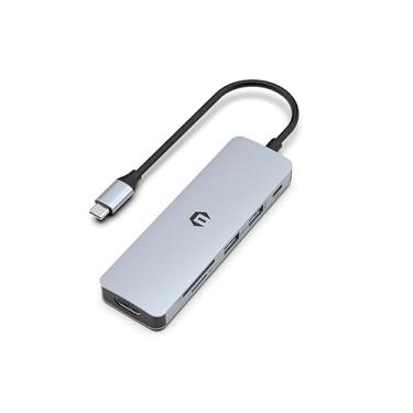 Imagem de Hub USB C, estação de ancoragem TOTU 100 W PD USB C, estação de ancoragem HDMI Display 4K (USB A 3.0, slot SD/TF) Hub tipo C para iMac/iPad Pro/Dell/HP/Surface/XPS