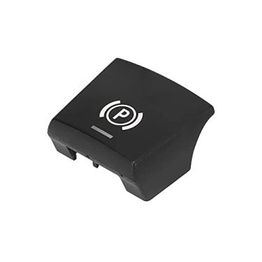 Imagem de X AUTOHAUX Tampa do botão eletrônico do interruptor do freio de estacionamento para controle do console do carro tampa do botão P substituição pés curtos para BMW 5 6 Series X2 X4 X5 X6 F07 F10 F12 F16 F25 F26 2015-2019