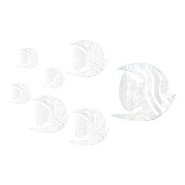 Imagem de UxicRuya 7 X Peixes Acrílico Espelho Adesivos de Parede Moderno Fácil Removível Decoração Mural para Crianças Quarto Telhas Escritório