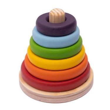 Imagem de Torre de Encaixe para Bebês Brinquedo Educativo Donuts Estimular Habil