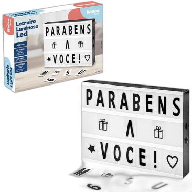 Imagem de Painel Letreiro Luminoso Light Box Letras/Números/Símbolos