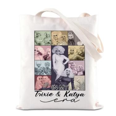 Imagem de RPDR Bolsa de lona inspirada em produtos de programa de TV Drag Race Presente Trixie & Katya Citação Drag Queen Presente de Orgulho LGBTQ (T&KEraToteS)