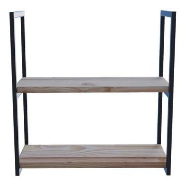 Imagem de Estante Dupla Envio Imediato 80Cm C/ Suporte De Ferro - Technox
