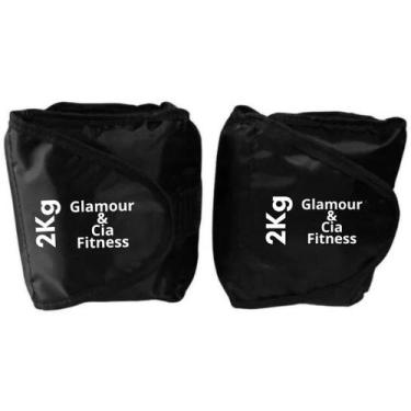 Imagem de Par Tornozeleira De Peso 2kg Para Treino Fitness De Academia Caneleira