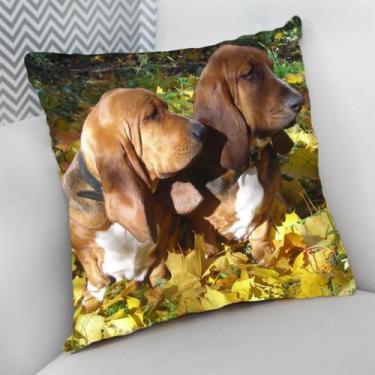 Imagem de Almofada Decorativa Cheia c/ Zíper 40x40 Dog Pet Cachorro Cão - Deluzz
