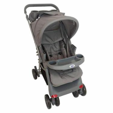 Imagem de Carrinho Bebê Passear Atena Reversível 0 a 15kg, Cinza