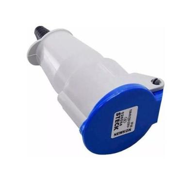 Imagem de Kit 4 Tomada De Acoplamento 2p+t 16a 200/250v N3056 Steck, AZUL