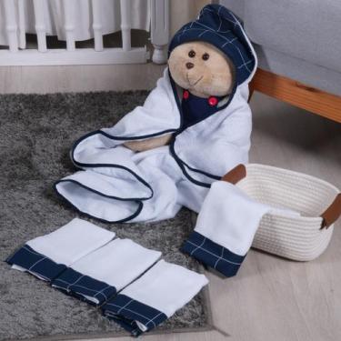 Imagem de Kit fraldinha e toalha capuz bebê maternidade - Monzillo Baby & Kids, 