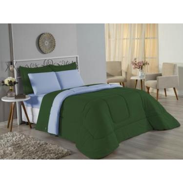 Imagem de Edredom Casal Queen Size Malha 100% Algodão - Davy Enxovais, AZUL BEBE