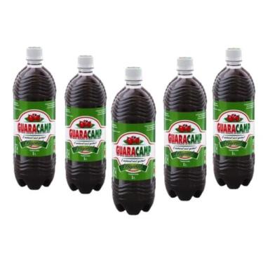 Imagem de Kit C/5 Xarope De Guaraná Natural Guaracamp 1l