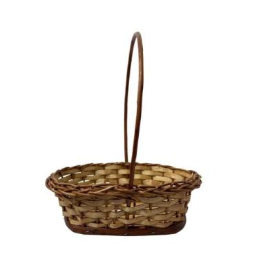 Imagem de Mini Cesta De Pascoa Sintética Com Alça Arranjo Para Present - Inspira