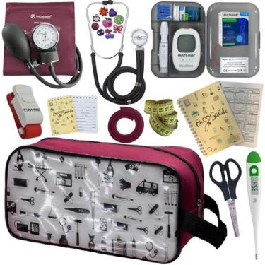 Imagem de Kit Enfermagem Completo Top + Medidor Glicose  - PREMIUM, P.A. Med, IN