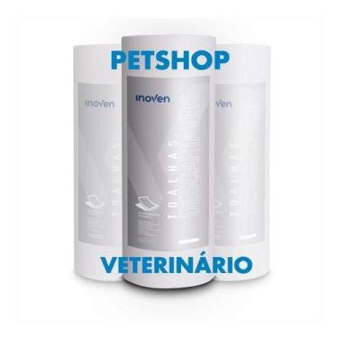 Imagem de Toalhas Clinica Veterinário Cachorro Pet Shop Rolo 45x80cm Descartáve 