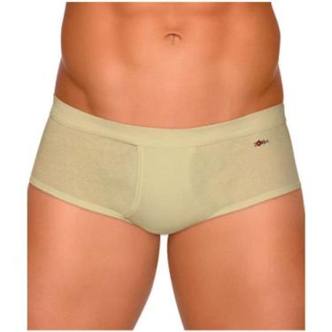 Imagem de Cueca Zorba 185 Slip Linea 100% Algodão Bojo com Abertura, Bege, G